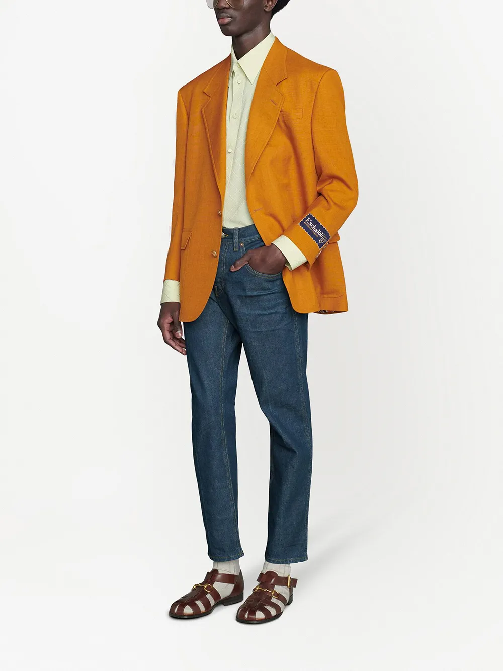 Image 2 of Gucci x Freya Hartas embroidered jeans