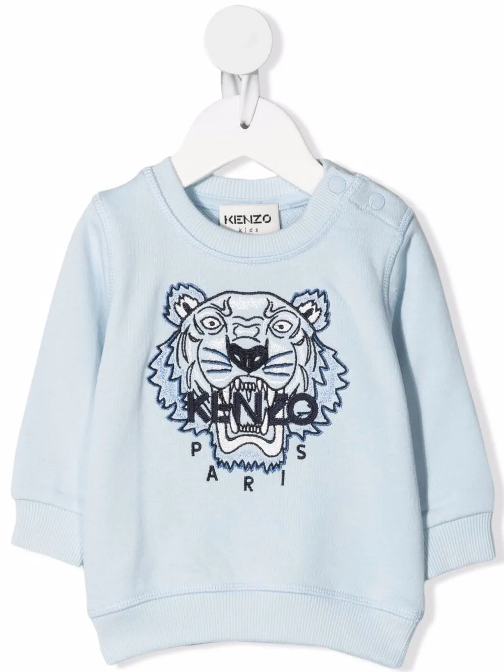 

Kenzo Kids sudadera con logo bordado - Azul