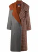 Image 1 of Oscar de la Renta panelled virgin wool-cashmere coat