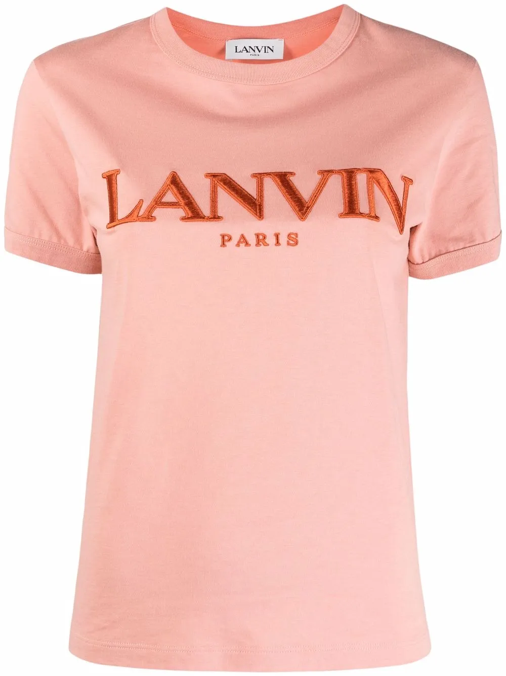 фото Lanvin футболка с вышитым логотипом