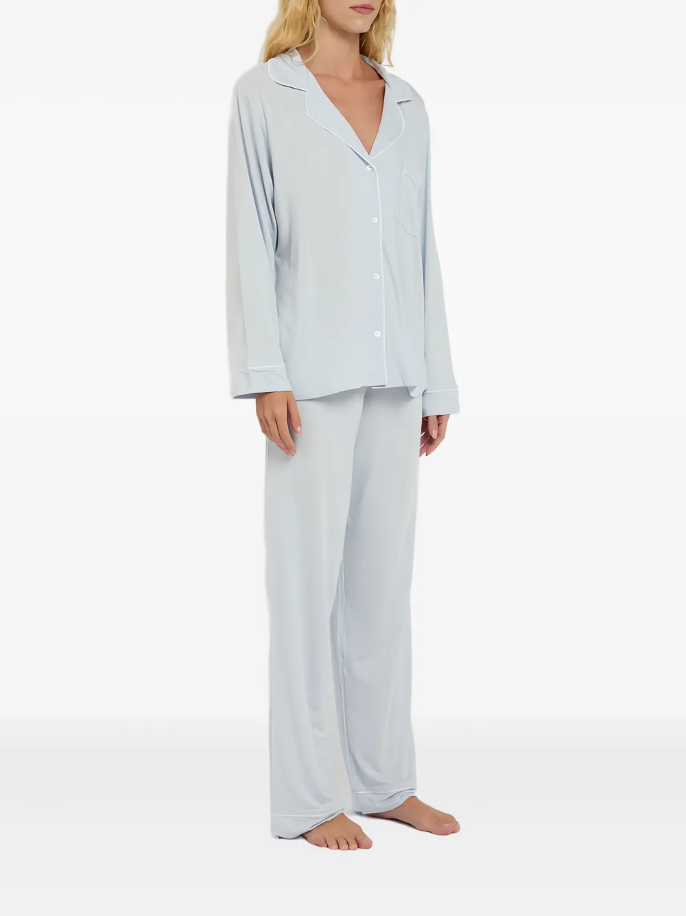 Eberjey Gisele long-sleeve piped pyjamas | Pyjama Sets | Image 2