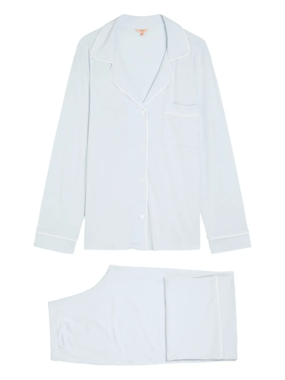 Eberjey PJ LS GISELE LONG PJ SET - Blu