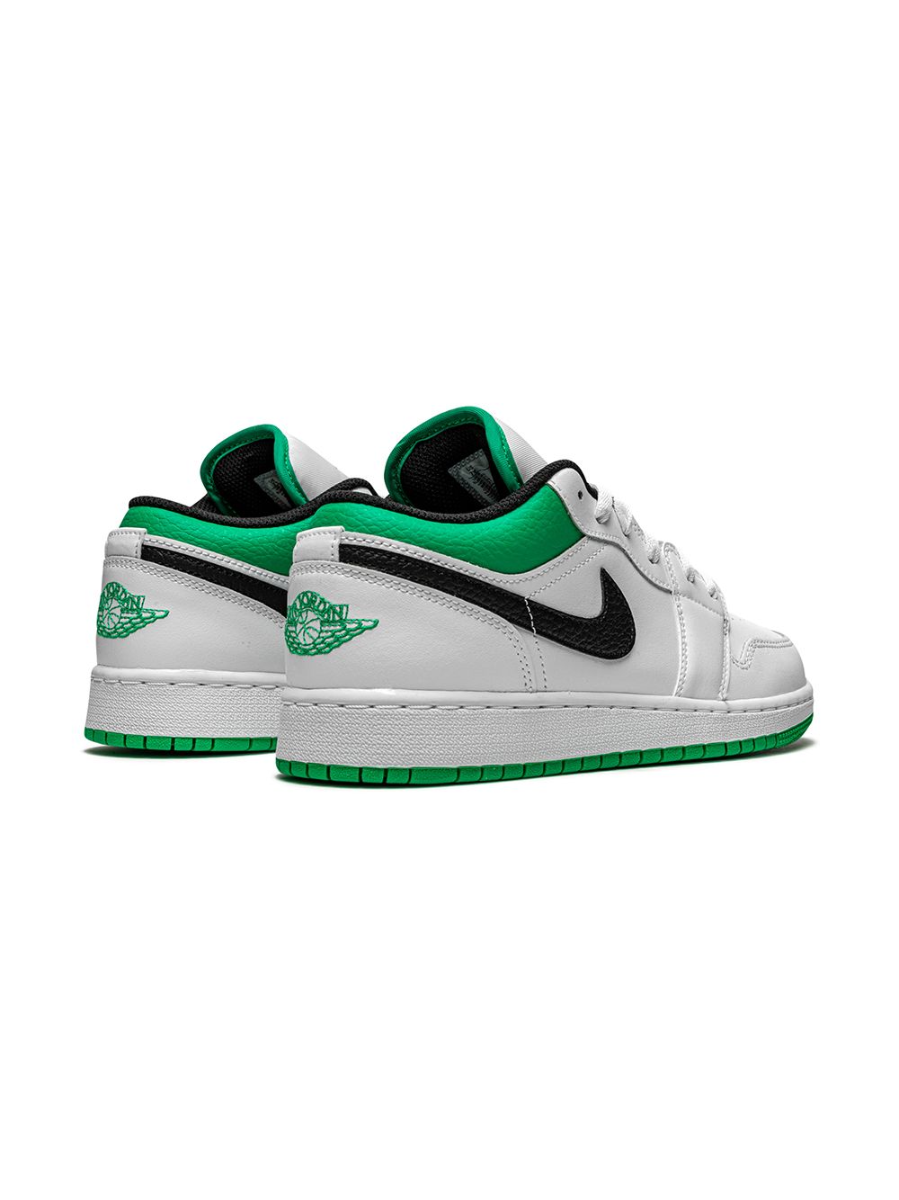 Shop Jordan Air  1 Low "white/stadium Green" Sneakers