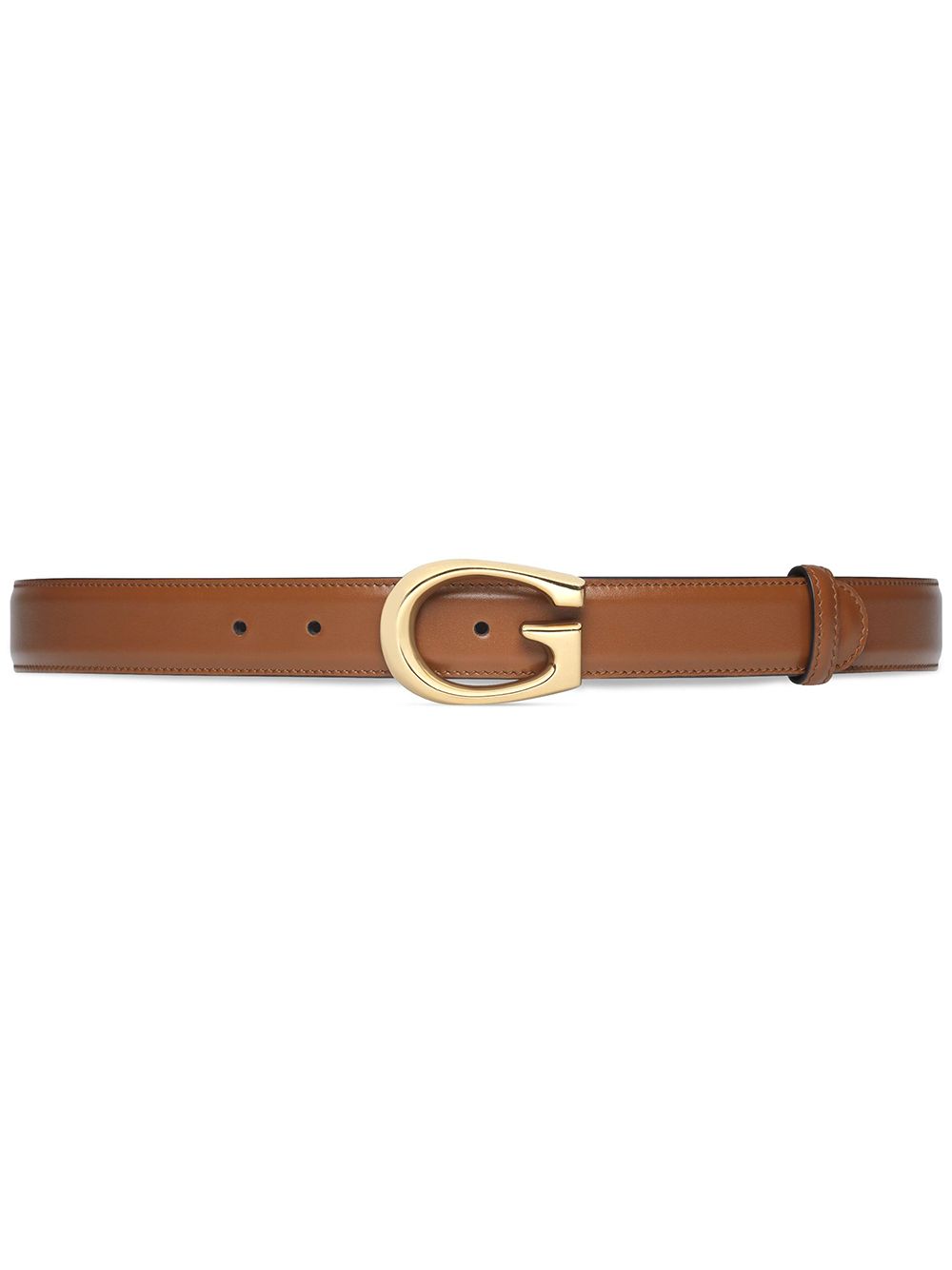 GUCCI G-BUCKLE LEATHER BELT