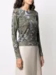 Samantha Sung Charlotte safari-print jumper