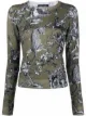 Image 1 of Samantha Sung Charlotte safari-print jumper