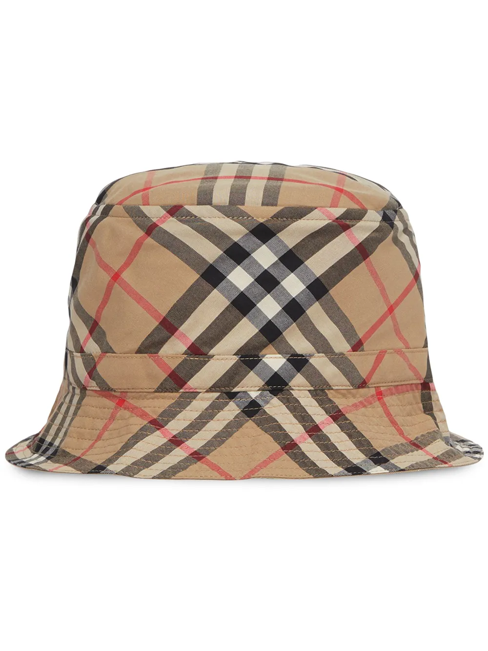 Shop Burberry Kids Vintage Check print bucket hat with Express Delivery -  FARFETCH