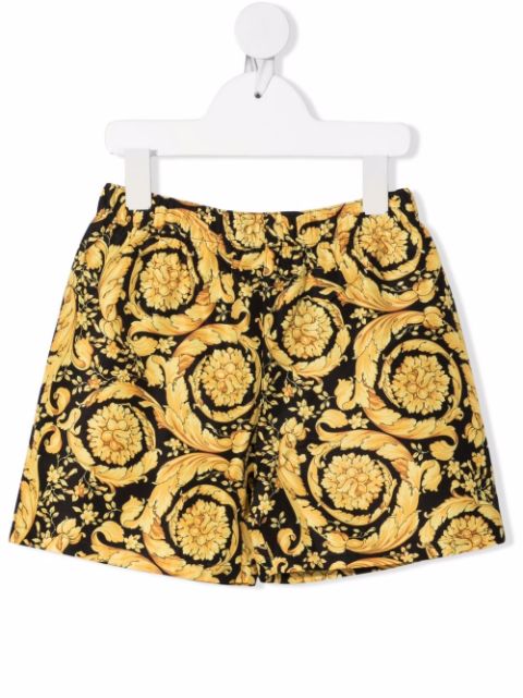 Versace Kids Barocco Kids-print swim shorts