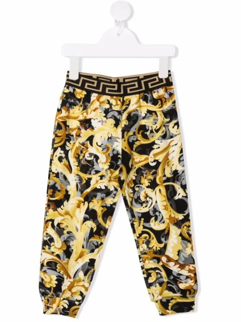 Versace Kids baroque-print track pants