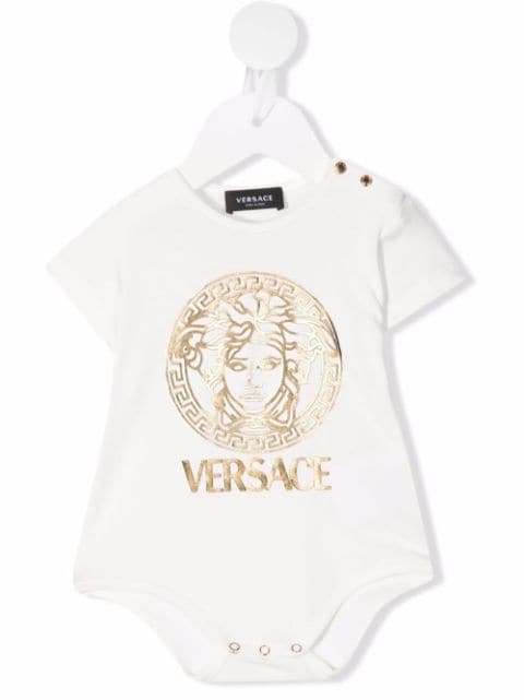 Versace Kids logo-print bodysuit
