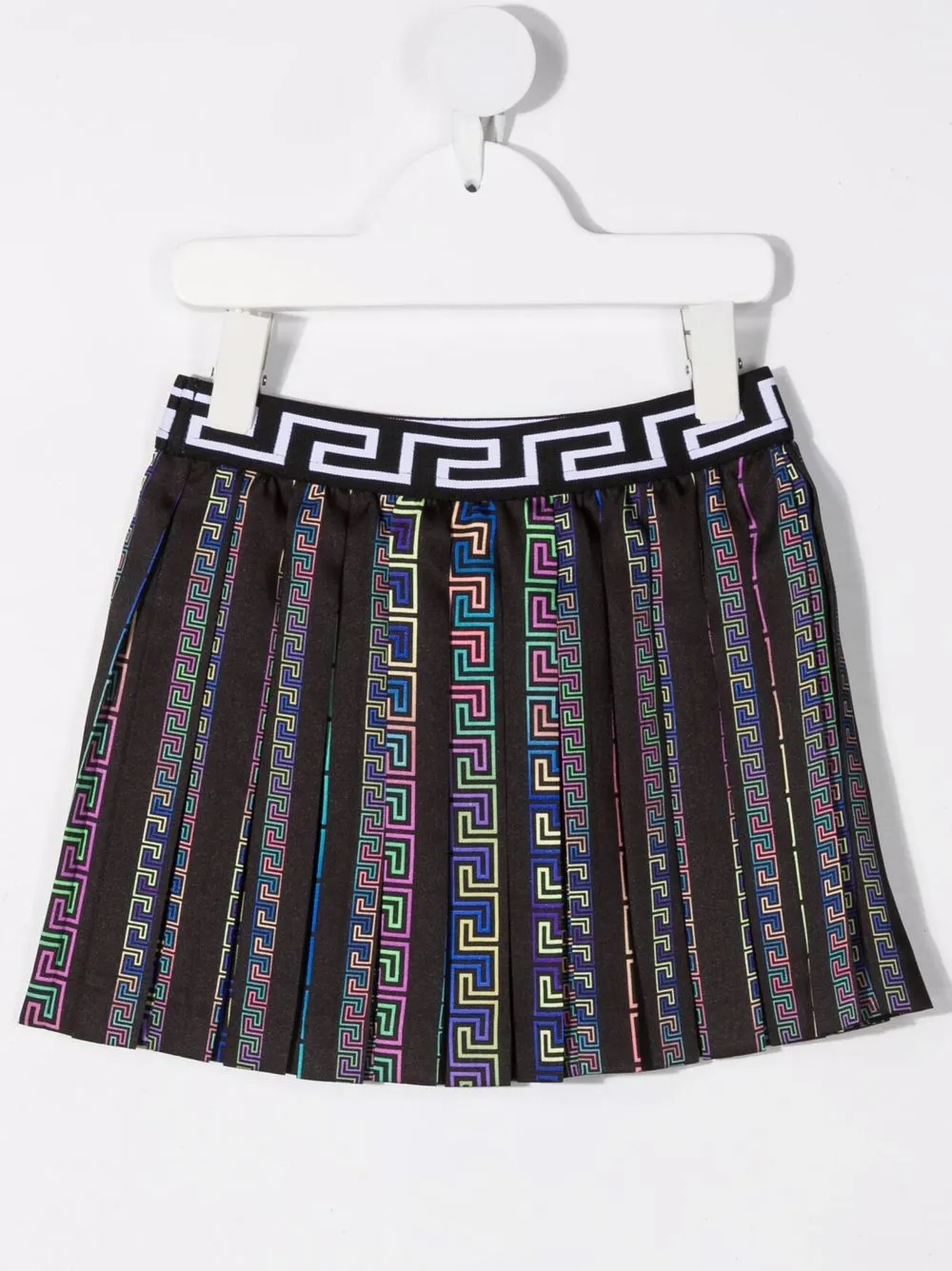 الصورة 2 من Versace Kids تنورة بكسرات وطبعة 'غريكا'