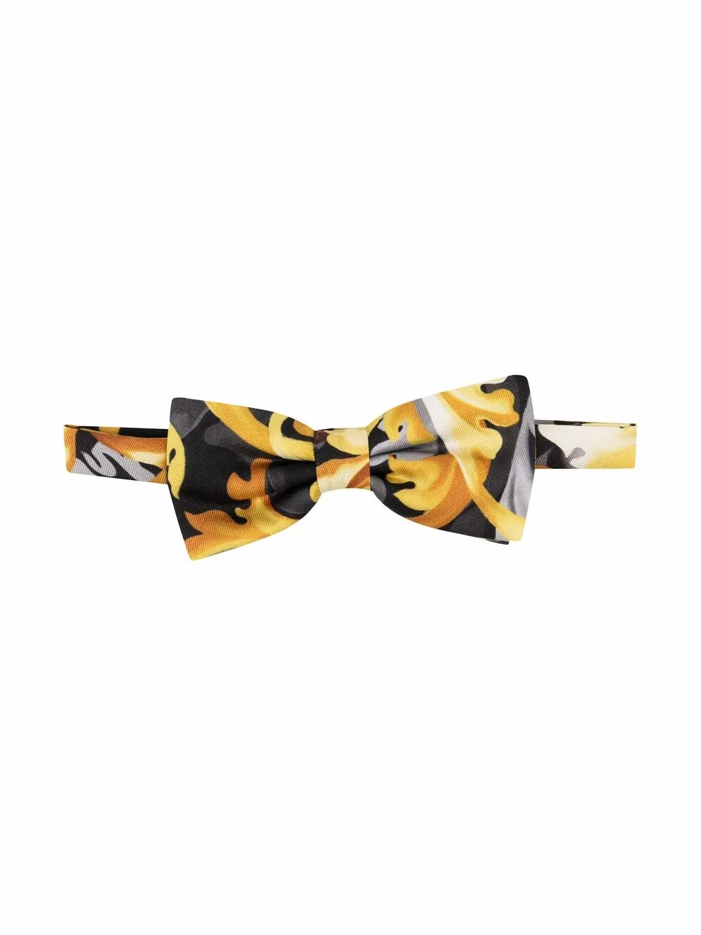 

Versace Kids baroque-print bow tie - Black