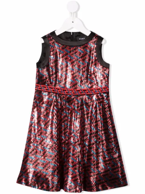Versace Kids sequin-embellished dress