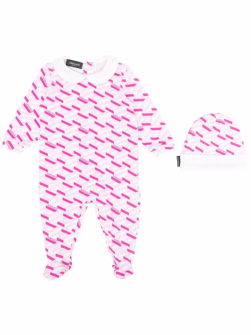 

Versace Kids two-piece babygrow set - Pink