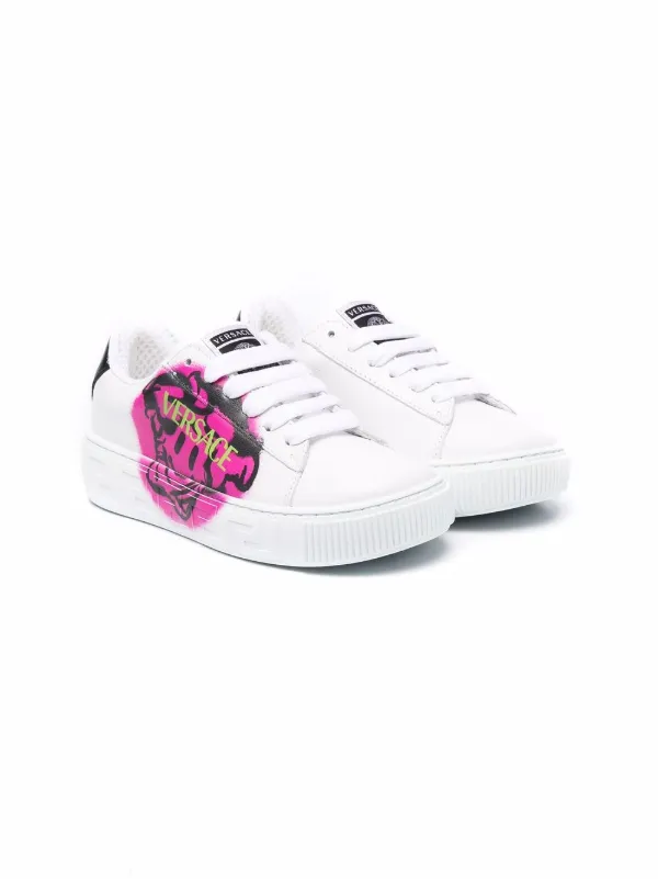 Versace Kids Tenis Altos Medusa Smiley - Farfetch