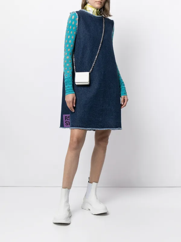 Raf Simons frayed-edge Shift Denim 