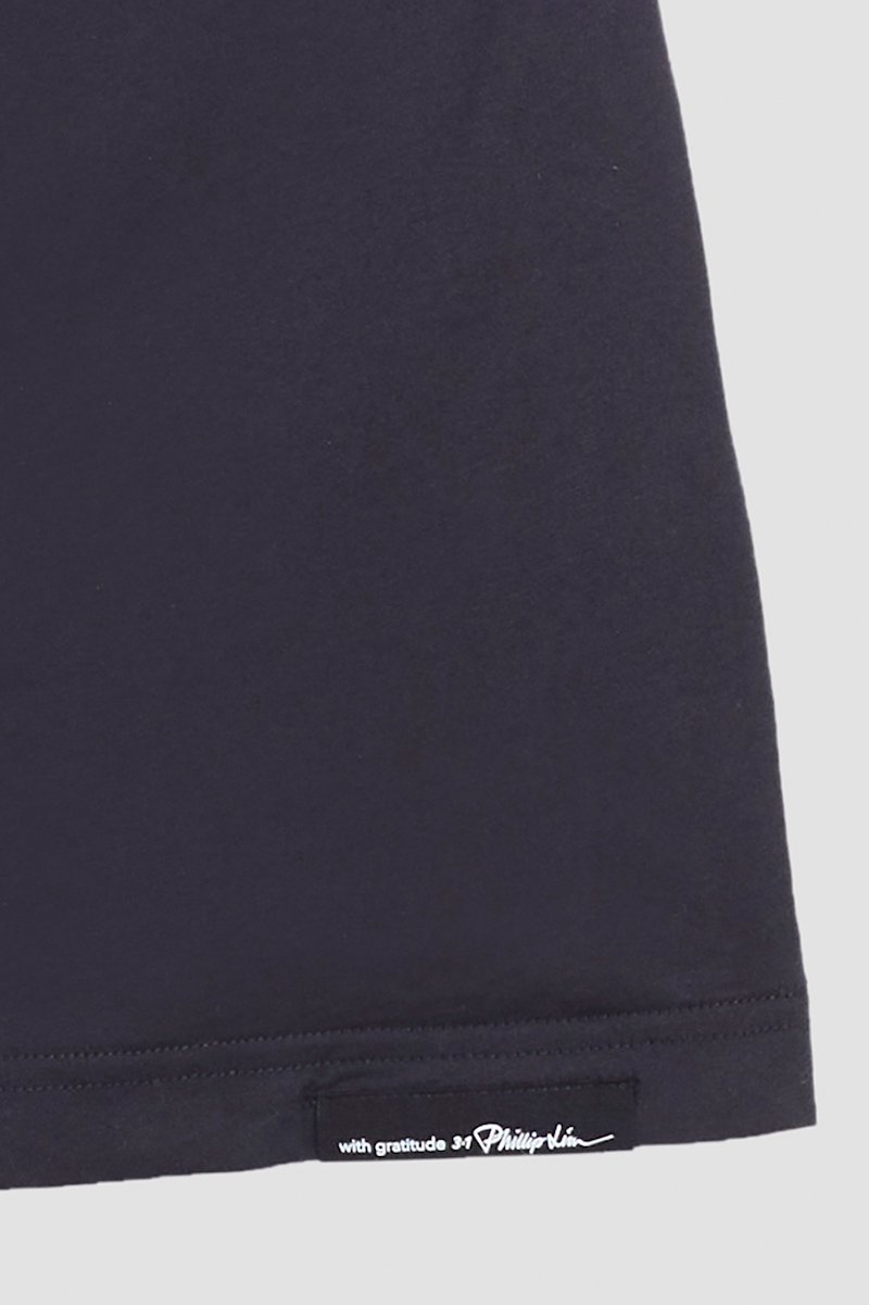 The Everyday Mini Dress-black #1 The Everyday Mini Dress, Black cotton Everyday T-shirt minidress from 3.1 PHILLIP LIM featuring jersey fleece, ruched detailing, crew neck, short sleeves, straight hem and thigh-length.- 7