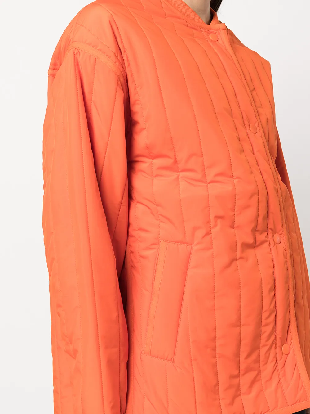 3.1 Phillip Lim Quilted Single-breasted Jacket In Orange