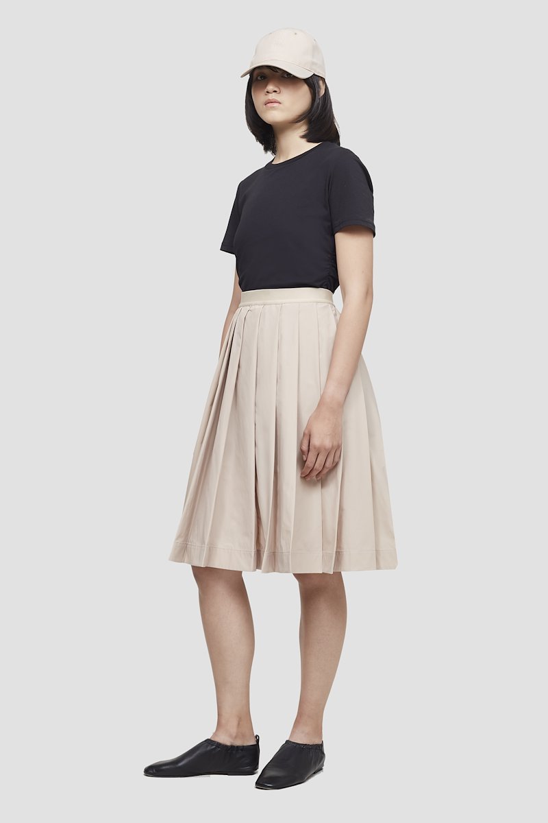 The Day Pleated Skirt-neutrals #0 The Day Pleated Skirt, Dark blush high-waisted pleated skirt from 3.1 PHILLIP LIM featuring high waist, fully pleated, rear zip fastening and tonal design.- 2