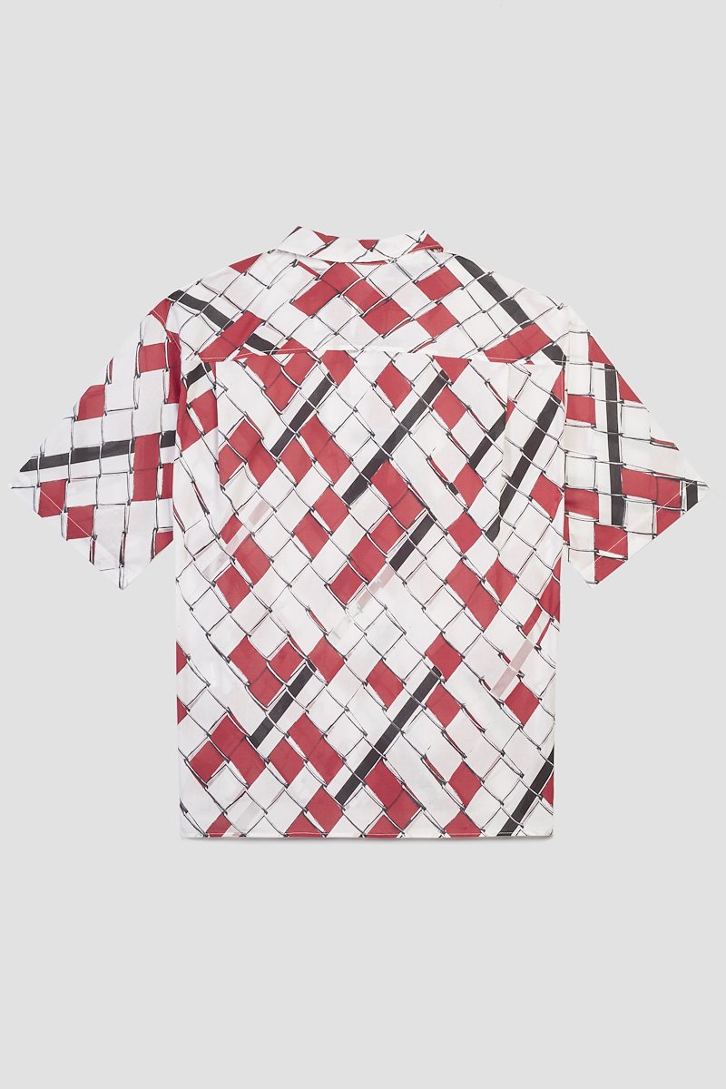 Short Sleeve Shirt-multicolour #0 Short Sleeve Shirt, woven-print short-sleeved shirt from 3.1 PHILLIP LIM featuring white, red, all-over graphic print, straight-point collar, front button fastening and short sleeves.- 8