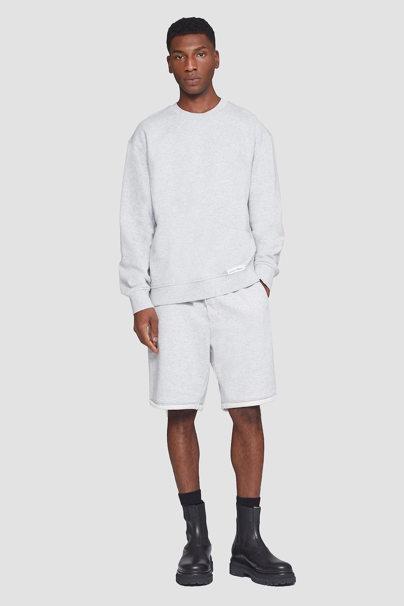 The Everyday Crew Sweatshirt, Light heather grey cotton Everyday terrycloth sweatshirt from 3.1 PHILLIP LIM featuring terry-cloth effect, round neck, long sleeves, ribbed cuffs and straight hem.- 0