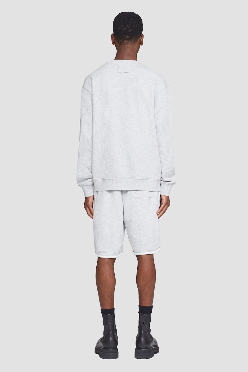 The Everyday Crew Sweatshirt-grey #1 The Everyday Crew Sweatshirt, Light heather grey cotton Everyday terrycloth sweatshirt from 3.1 PHILLIP LIM featuring terry-cloth effect, round neck, long sleeves, ribbed cuffs and straight hem.- 3