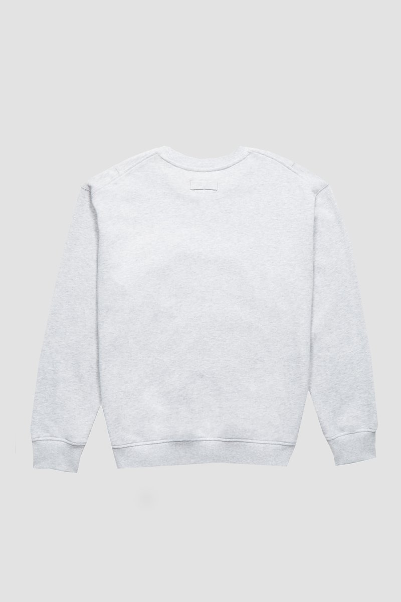 The Everyday Crew Sweatshirt-grey #0 The Everyday Crew Sweatshirt, Light heather grey cotton Everyday terrycloth sweatshirt from 3.1 PHILLIP LIM featuring terry-cloth effect, round neck, long sleeves, ribbed cuffs and straight hem.- 6