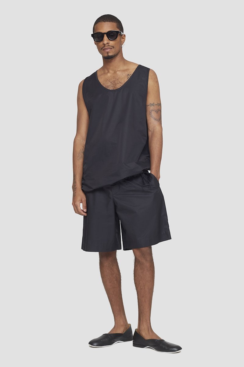 Muscle Tank-black #0 Muscle Tank, scoop-neck tank top from 3.1 PHILLIP LIM featuring black, cotton blend, jersey knit, scoop neck and sleeveless.- 0