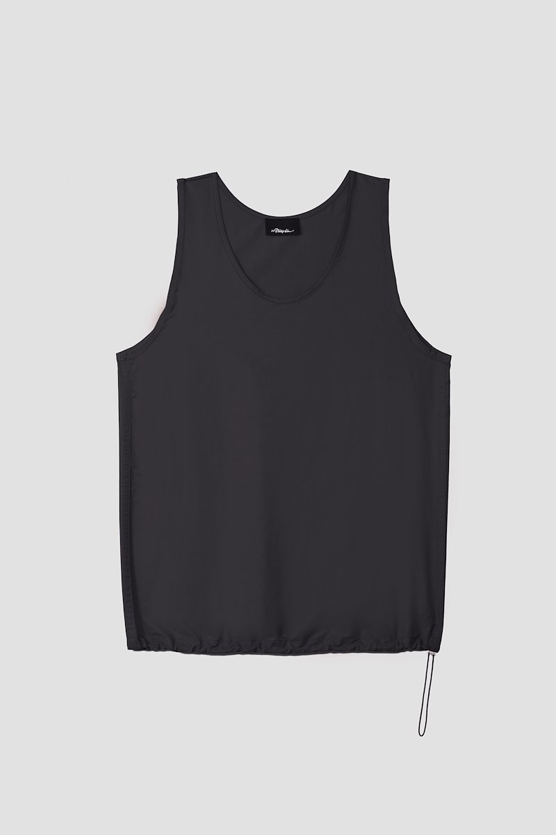 Muscle Tank-black #1 Muscle Tank, scoop-neck tank top from 3.1 PHILLIP LIM featuring black, cotton blend, jersey knit, scoop neck and sleeveless.- 7