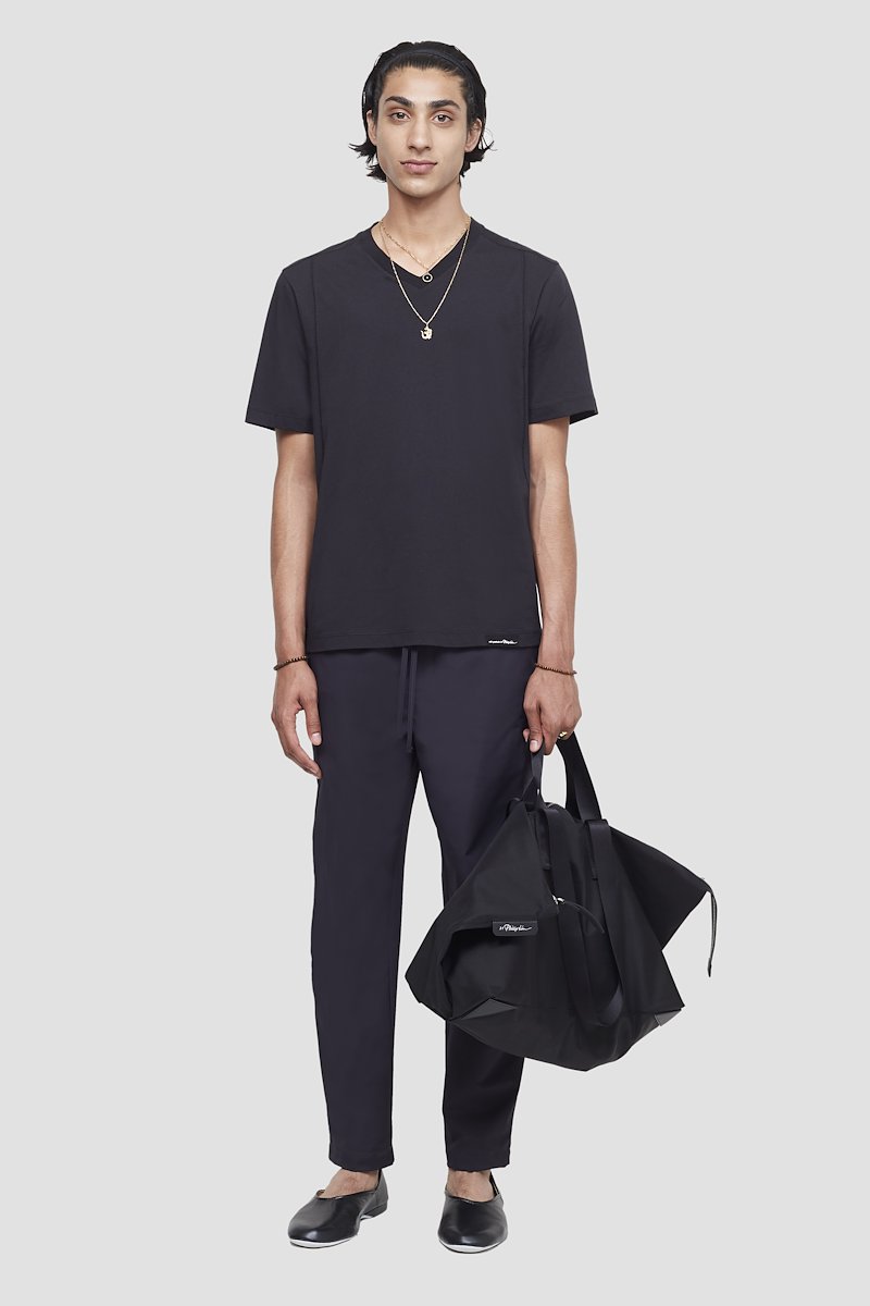 The Everyday V-Neck Tee-blue #0 The Everyday V-Neck Tee, Black cotton Everyday V-neck T-shirt from 3.1 PHILLIP LIM featuring V-neck, short sleeves and straight hem.- 0