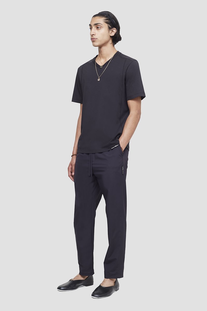 The Everyday V-Neck Tee-blue #0 The Everyday V-Neck Tee, Black cotton Everyday V-neck T-shirt from 3.1 PHILLIP LIM featuring V-neck, short sleeves and straight hem.- 2