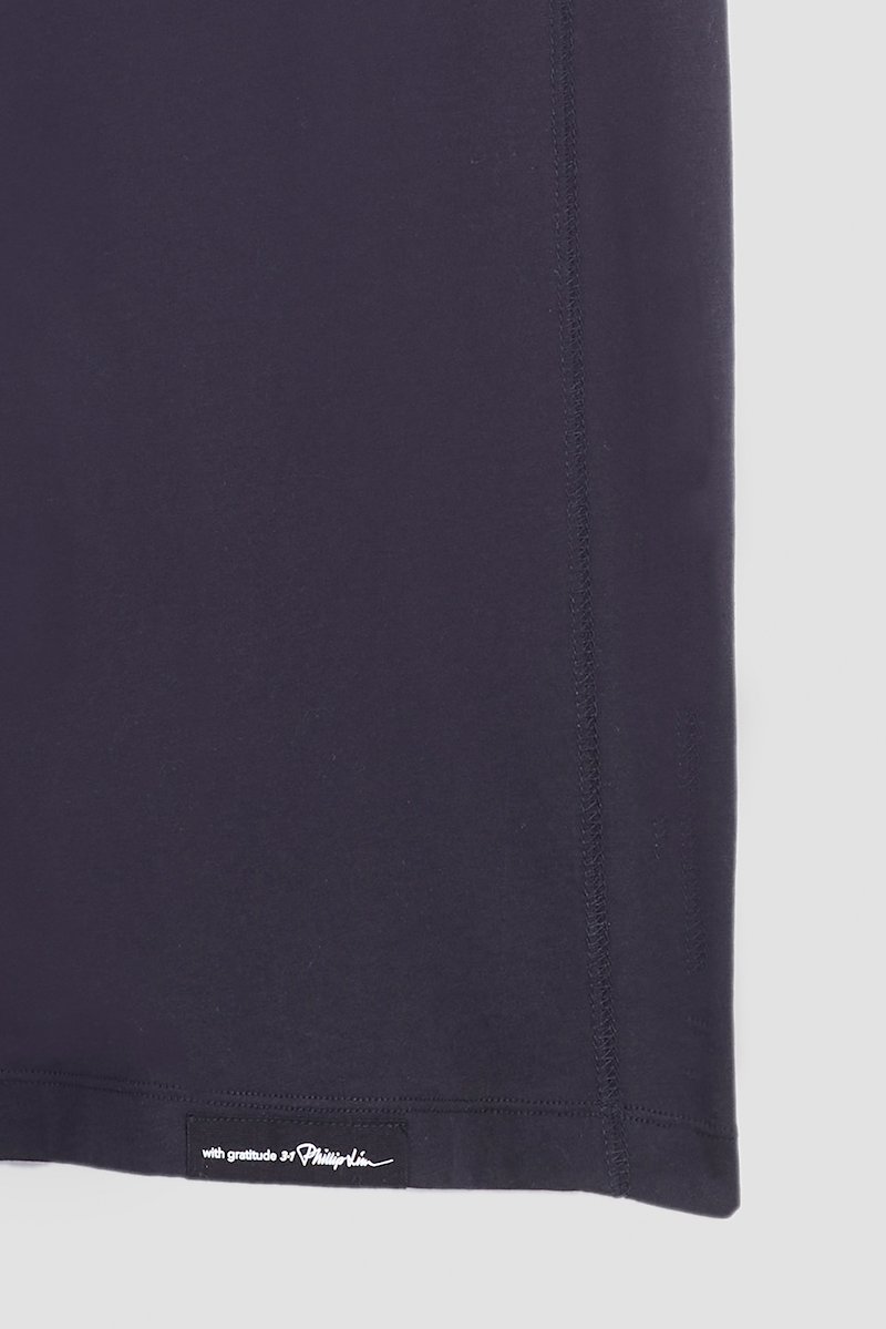 The Everyday V-Neck Tee-blue #1 The Everyday V-Neck Tee, Black cotton Everyday V-neck T-shirt from 3.1 PHILLIP LIM featuring V-neck, short sleeves and straight hem.- 7