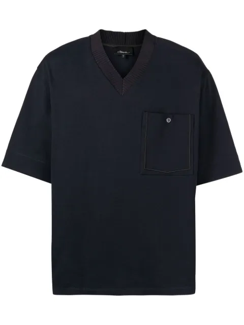 3.1 Phillip Lim playera con ribete en contraste