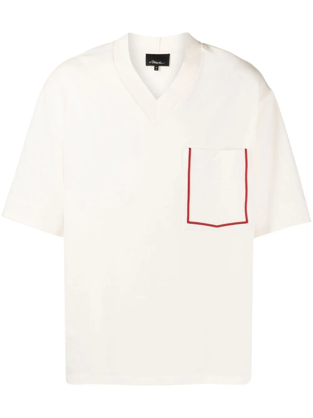 3.1 Phillip Lim / フィリップ リム Contrast-trim T-shirt In White