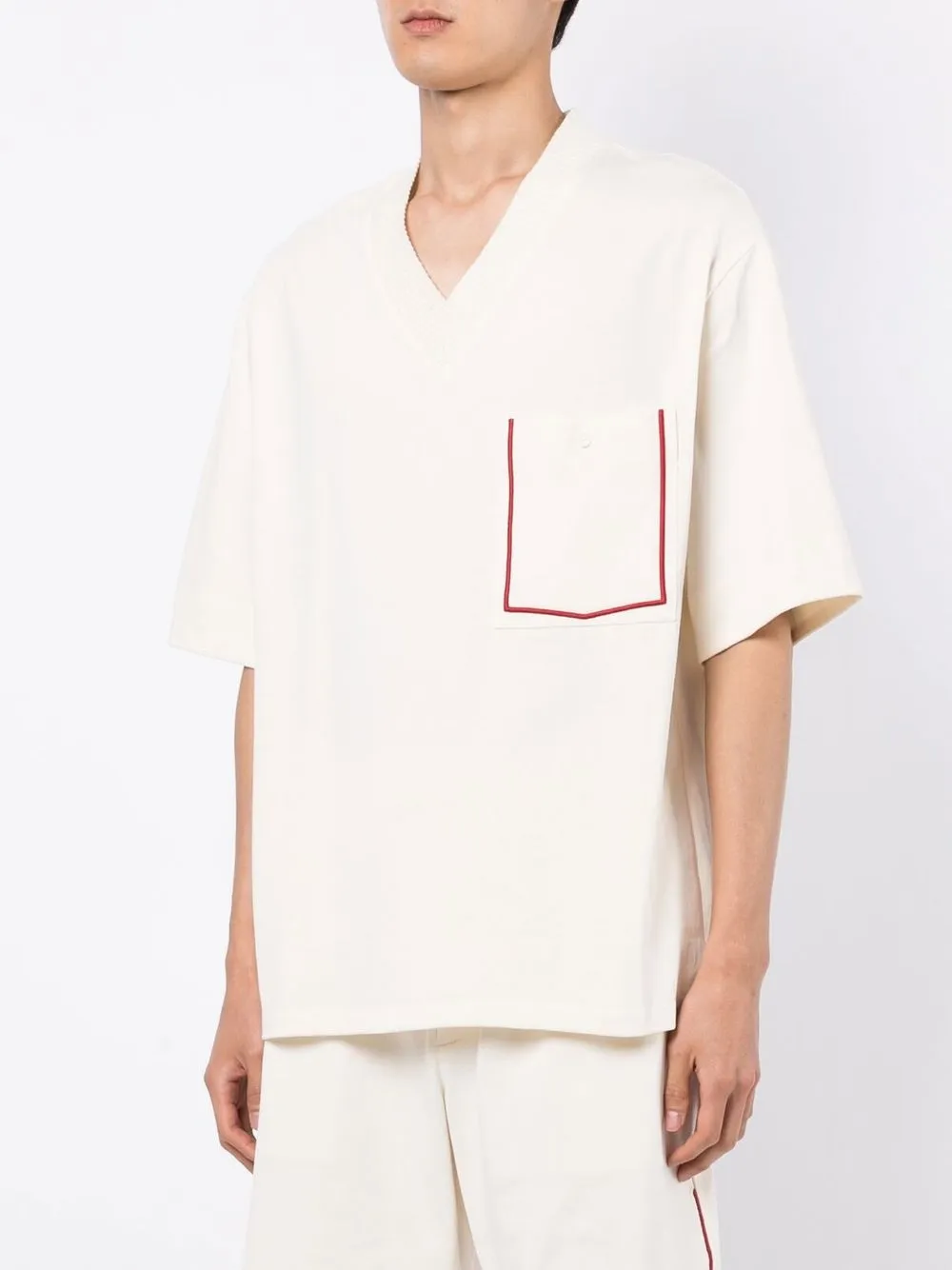  3.1 Phillip Lim T Shirt Mit Kontrastdetails   Weiß 