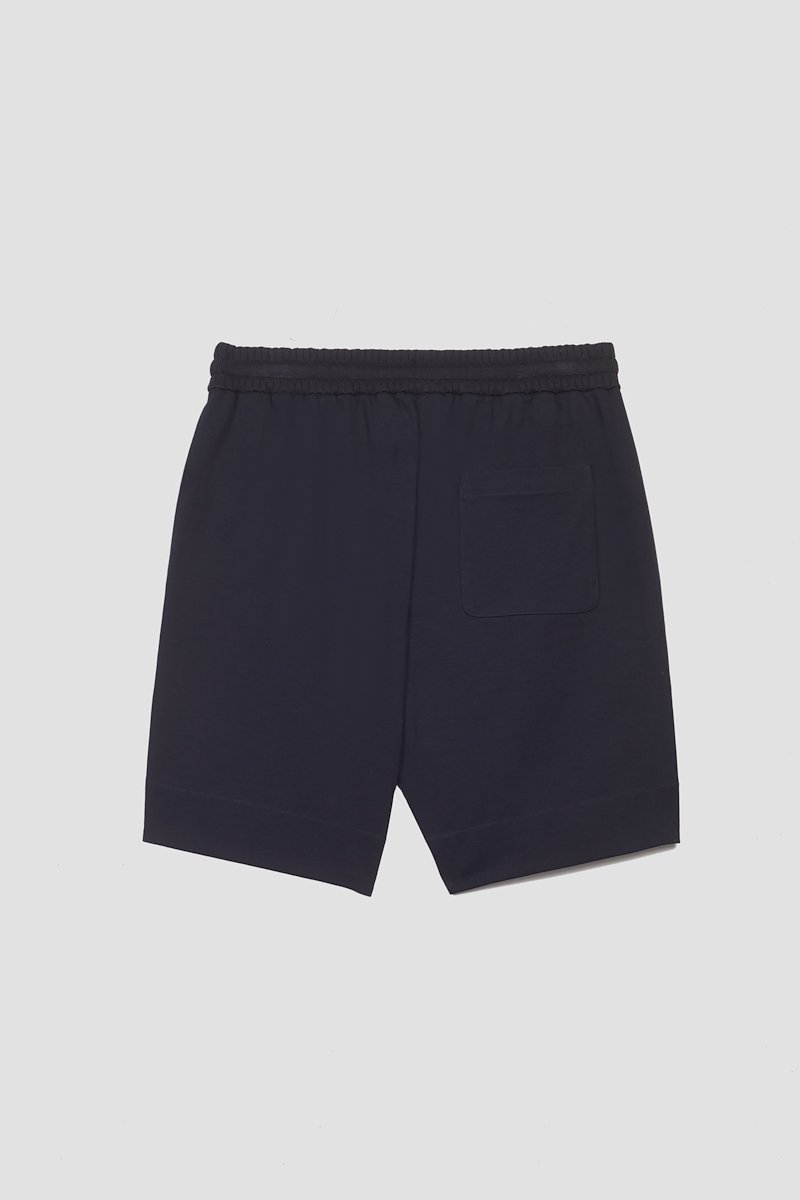 Boxer Short-blue #1 Boxer Short, drawstring cotton shorts from 3.1 PHILLIP LIM featuring navy blue, cotton, elasticated drawstring waistband, two side slit pockets, straight leg and thigh-length.- 5