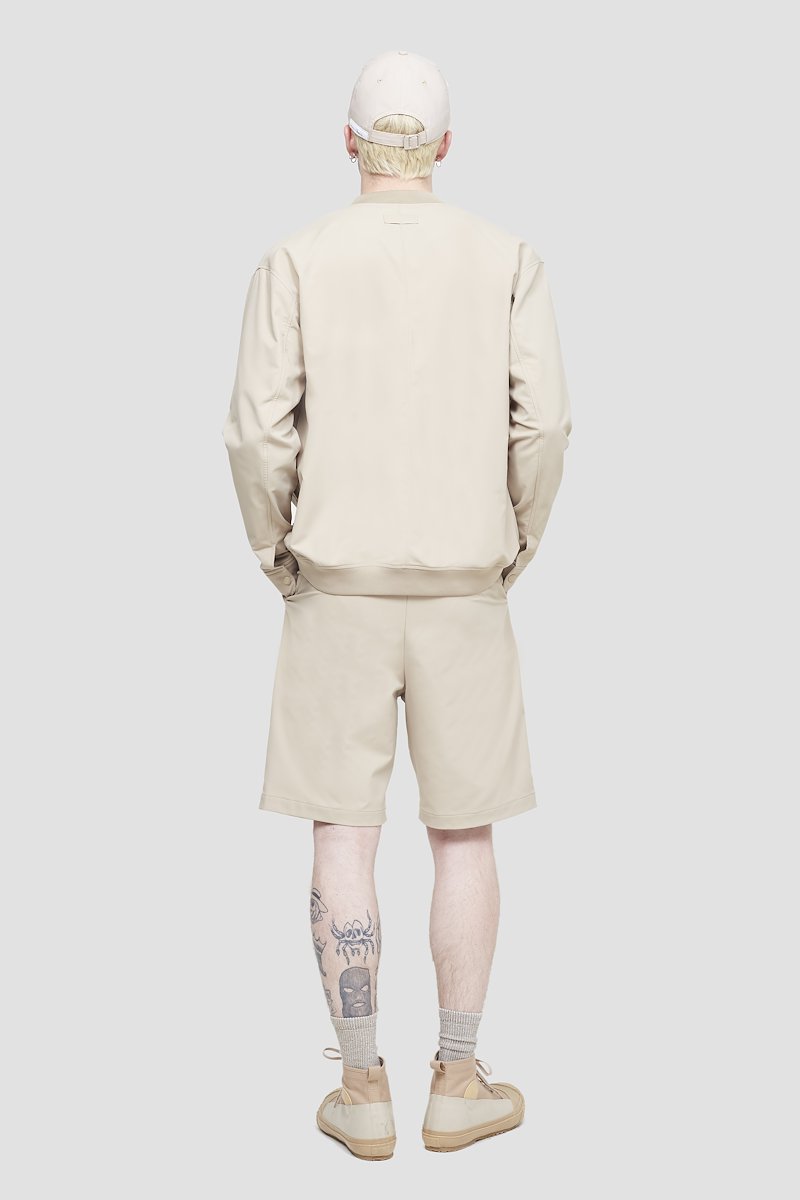 Kickin' It Bomber Jacket-neutrals #1 Kickin' It Bomber Jacket, Khaki Kickin' It bomber jacket from 3.1 PHILLIP LIM featuring logo patch to the front, band collar, long sleeves, press-stud fastening cuffs, front zip fastening, two side slit pockets and ribbed edge.- 3