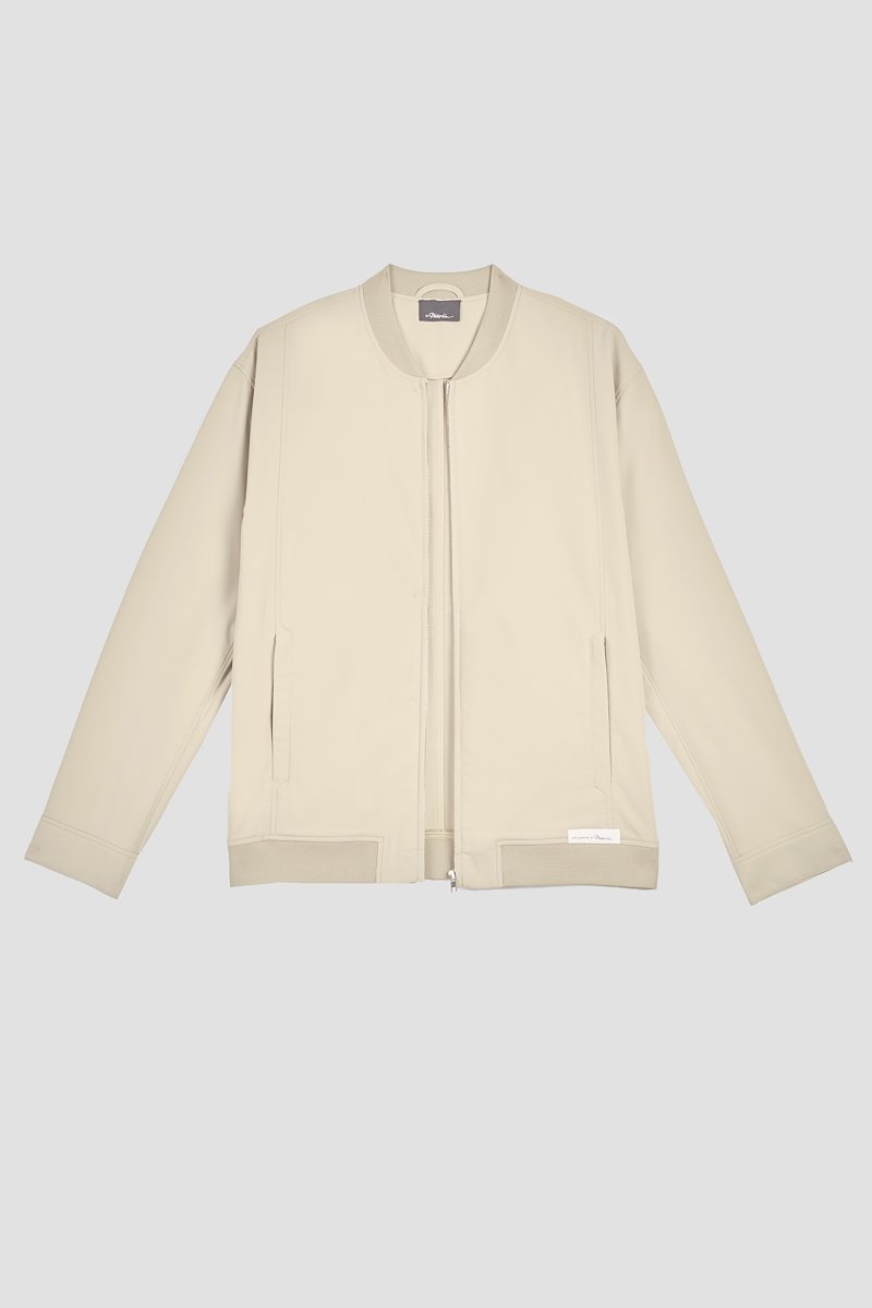 Kickin' It Bomber Jacket-neutrals #1 Kickin' It Bomber Jacket, Khaki Kickin' It bomber jacket from 3.1 PHILLIP LIM featuring logo patch to the front, band collar, long sleeves, press-stud fastening cuffs, front zip fastening, two side slit pockets and ribbed edge.- 7