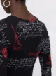 Love Moschino graphic-print longsleeved top