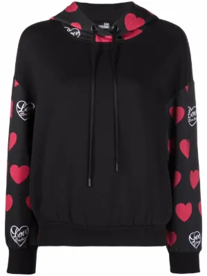 love moschino black hoodie