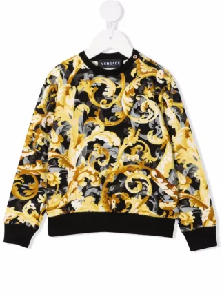 print Sweatshirt parlez yawl t shirt black Versace Kids