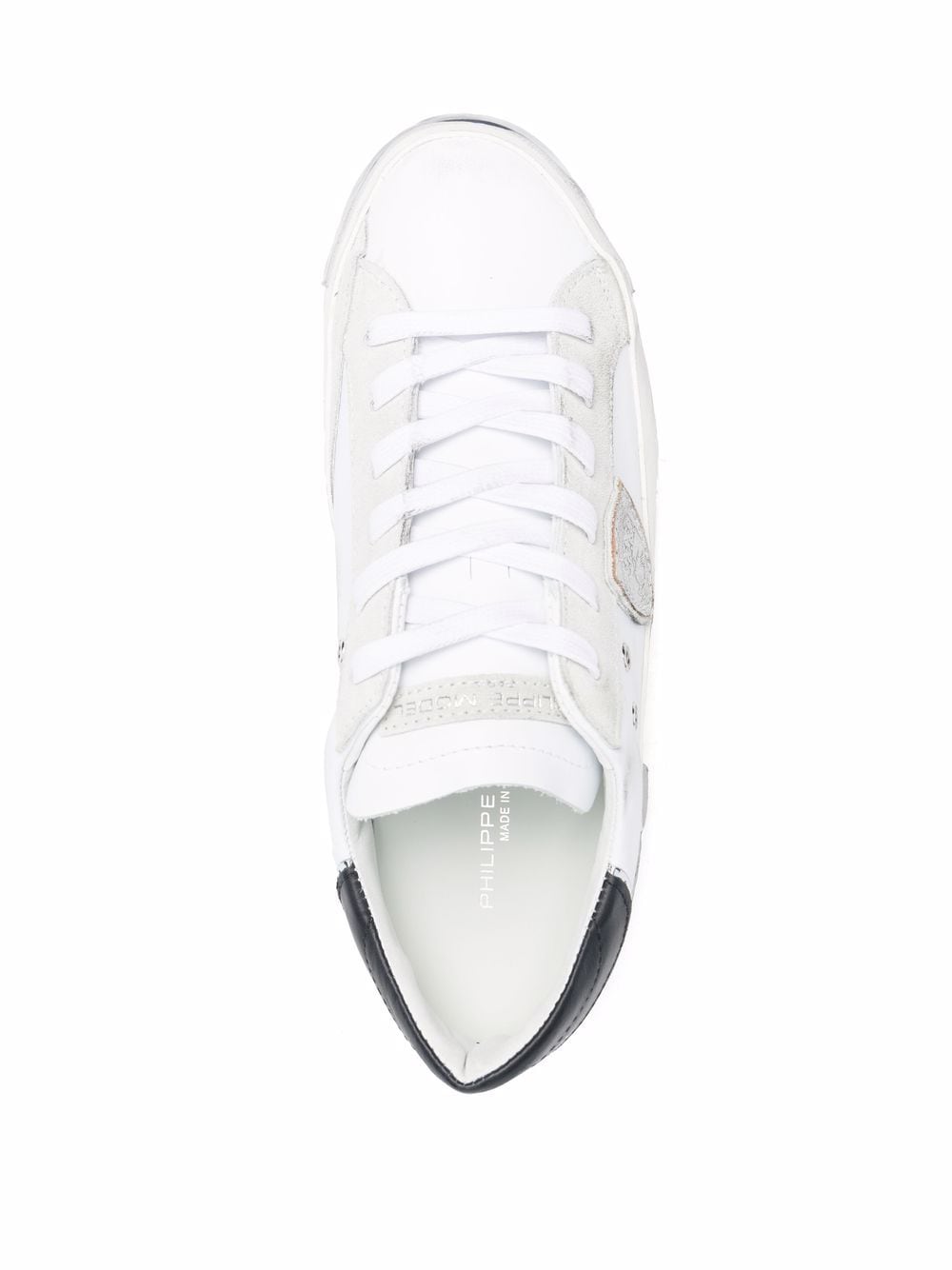 Shop Philippe Model Paris Prsx Python Mixage Low-top Sneakers In Weiss