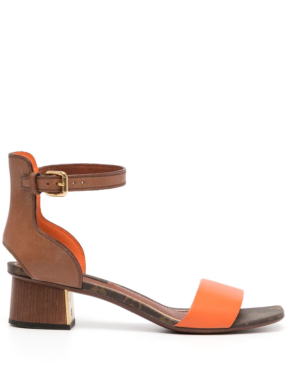 Pre-owned Louis Vuitton  Two-tone Sandals In Orange