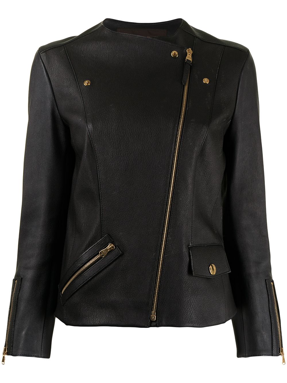 Pre-owned Louis Vuitton  Asymmetric Zip Jacket In Black