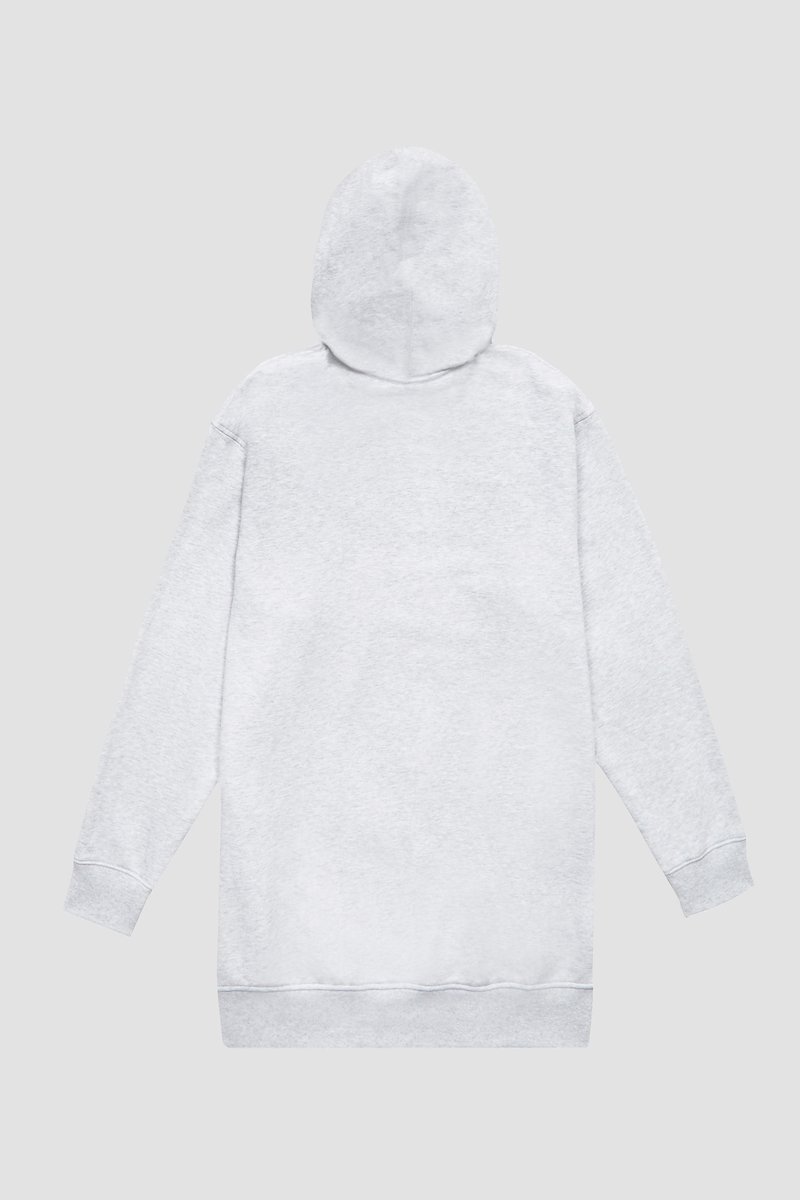 The Live-In Sweat Dress-grey #1 The Live-In Sweat Dress, Light heather grey stretch cotton The Live-In sweatshirt dress from 3.1 PHILLIP LIM featuring drawstring hood, drop shoulder, long sleeves, two side slit pockets, ribbed edge and thigh-length.- 7