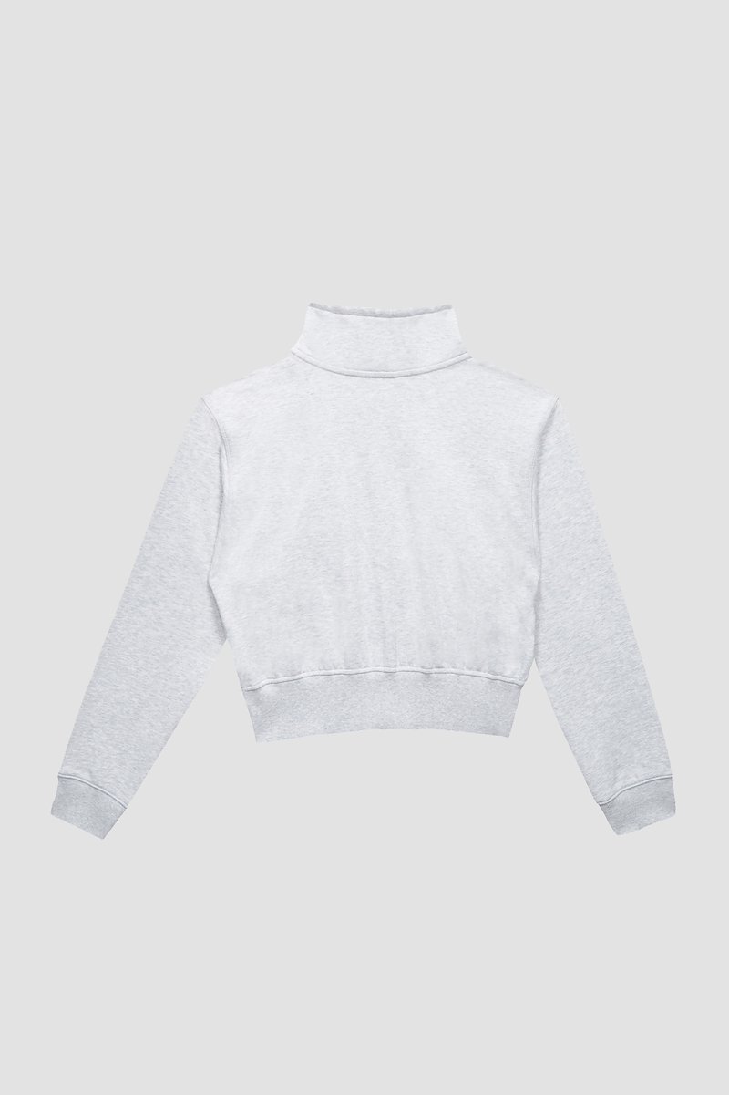 Don't Sweat It Zip-Up Jacket-grey #1 Don't Sweat It Zip-Up Jacket, Light heather grey cotton Don’t Sweat It zip-up jacket from 3.1 PHILLIP LIM featuring logo patch to the front, ribbed detailing, drawstring neck, front zip fastening, long sleeves, two front pouch pockets and straight hem.- 7