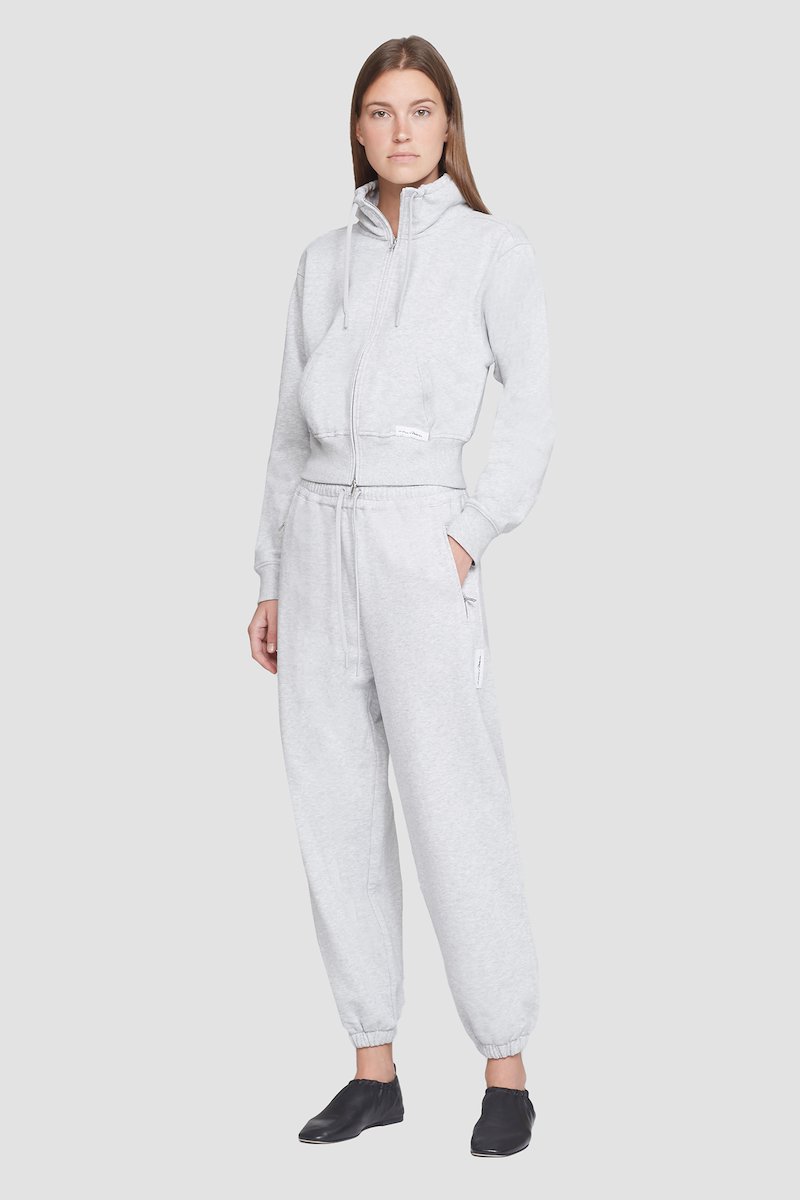 The Everyday Sweatpant-grey #0 The Everyday Sweatpant, Light heather grey cotton The Everyday track pants from 3.1 PHILLIP LIM featuring jersey fleece, logo patch to the side, elasticated ankles, elasticated drawstring waistband and two side zip-fastening pockets.- 0