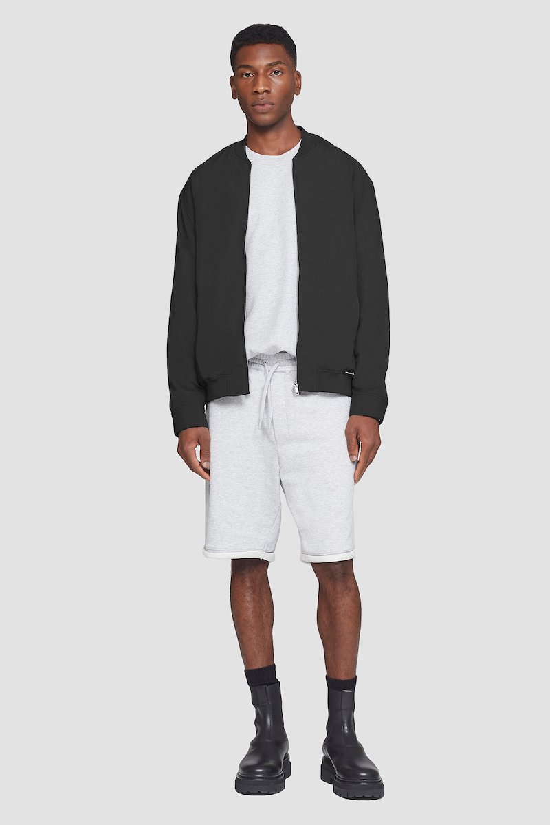 The Everyday Short-grey #0 The Everyday Short, Light heather grey cotton Everyday terrycloth shorts from 3.1 PHILLIP LIM featuring terry-cloth effect, drawstring fastening waist, two side inset pockets and thigh-length.- 0