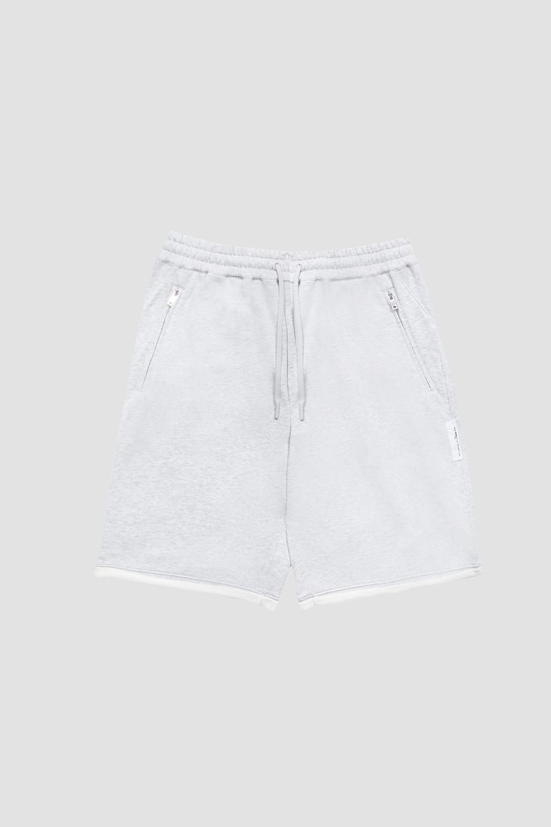 The Everyday Short-grey #1 The Everyday Short, Light heather grey cotton Everyday terrycloth shorts from 3.1 PHILLIP LIM featuring terry-cloth effect, drawstring fastening waist, two side inset pockets and thigh-length.- 5