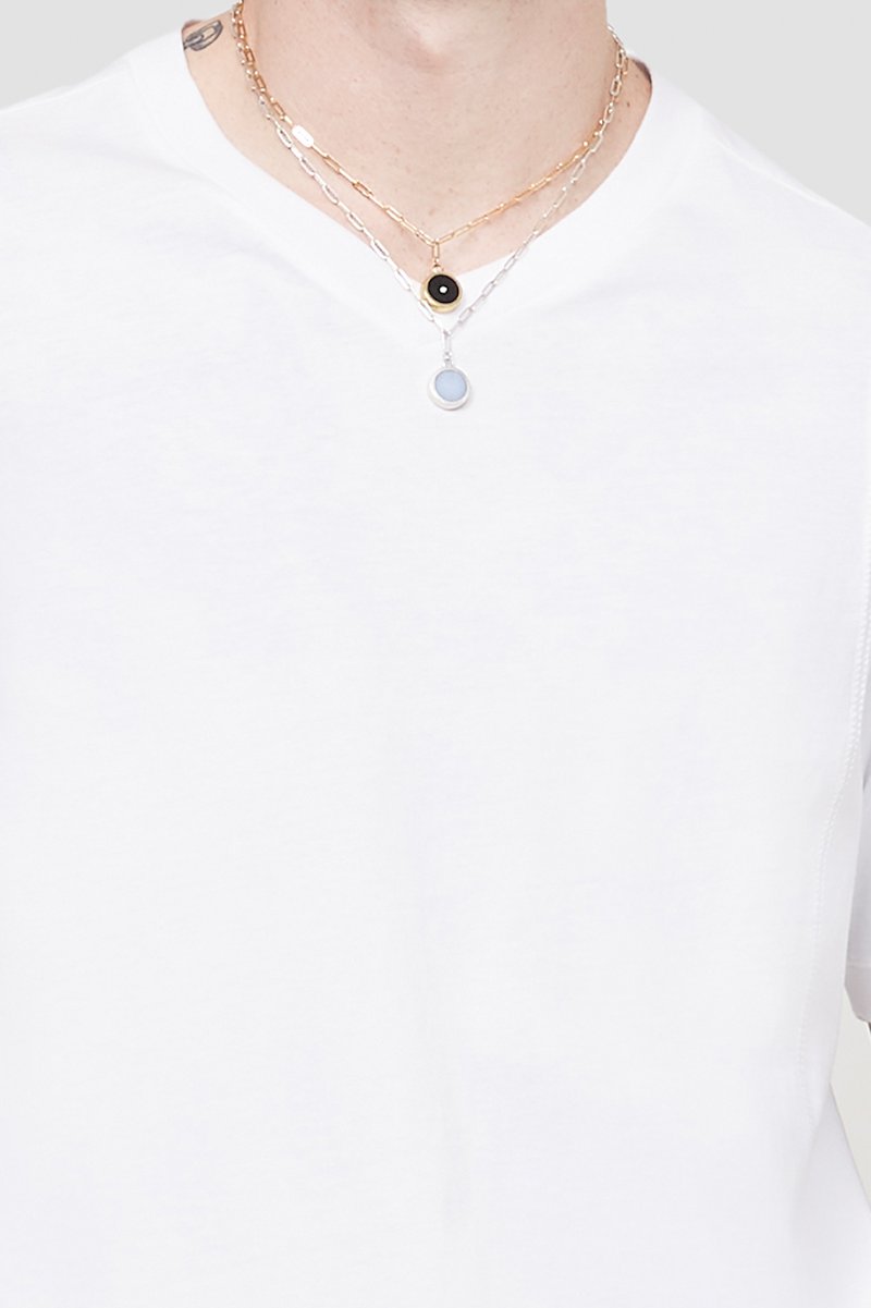 The Everyday V-Neck Tee-white #0 The Everyday V-Neck Tee, White cotton Everyday V-neck T-shirt from 3.1 PHILLIP LIM featuring V-neck, short sleeves and straight hem.- 4